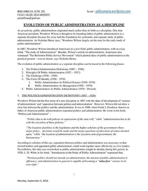 Evolution-of-public-administration-as-a-discipline - Do visit ...