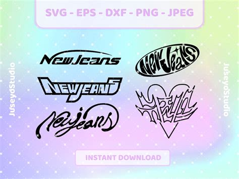 Buy NEWJEANS NWJNS Logo Set K-pop Svg Png, Jpg, Eps, Dxf newjeans NWJNS ...
