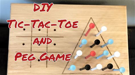 DIY Tic-Tac-Toe & Peg Game - Easy to make using only a chop saw & a ...
