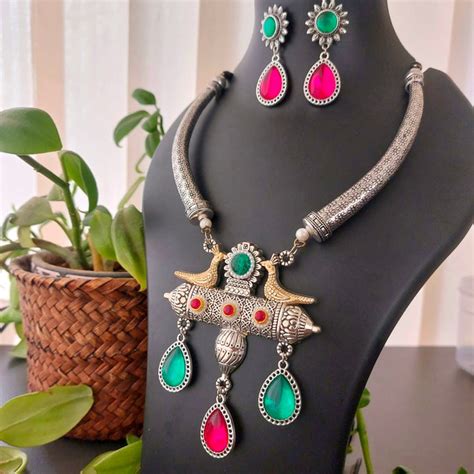 Metal or Oxidized Necklaces – AashirsLifestyle