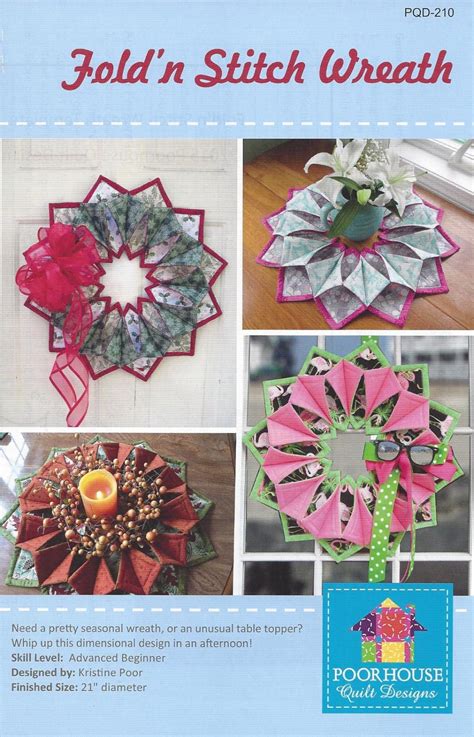 Image result for Fold N Stitch Wreath Pattern Tutorial