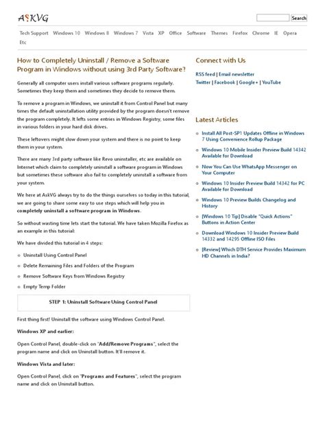 Image result for Uninstall a Program Completely