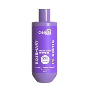 Buy Clensta Rosemary Hair Fall Control Shampoo with Biotin for Reducing ...