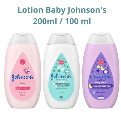Johnson's Baby Lotion / Milk + Rice Body lotion / Baby Bedtime lotion ...