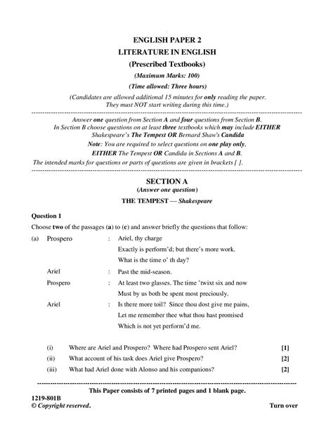 ISC English Question Paper 的图像结果