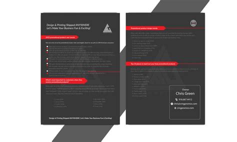 NEED NEW FLYER FOR MY PRINTING & DESIGN BUSINESS | see attached word ...