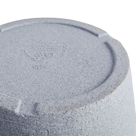 Japi Modern Grey Granite Conic Outdoor Planter | At Home