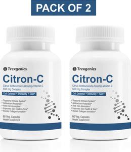 Trexgenics Citron-C Citrus Bioflavonoids-Rosehip-Vit.C Complex-650mg ...