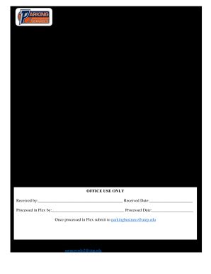 Fillable Online Parking and Transportation - UTEP Fax Email Print ...