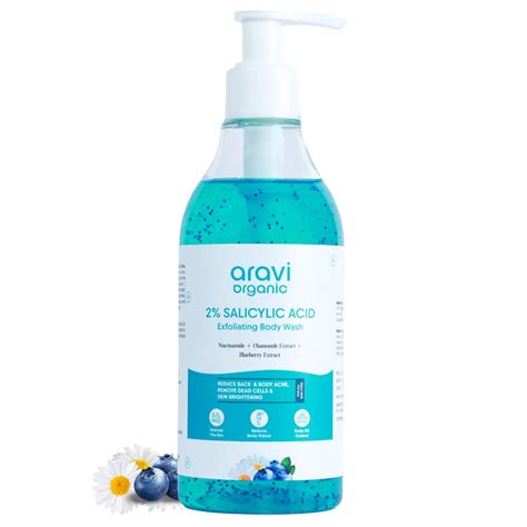 Buy Aravi Organic 2% Salicylic Acid Exfoliating Body Wash With ...