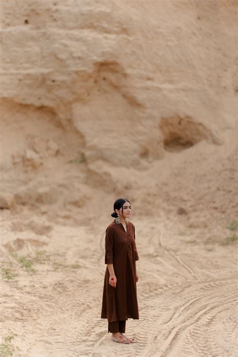 Coffee Brown Kurta set – Silai Studio