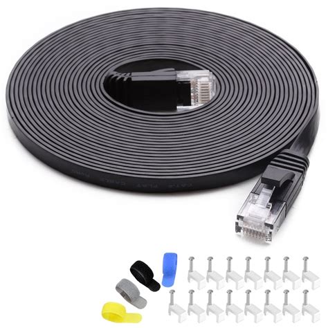 Cat 6 Ethernet Cable 35ft(at a Cat5e Price but Higher Bandwidth) Flat ...