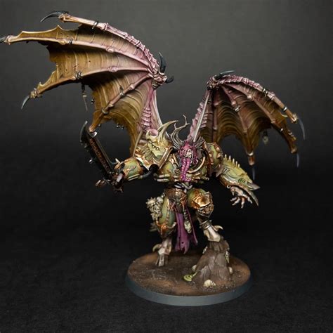 Death Guard Daemon Prince finally done! : r/Warhammer40k