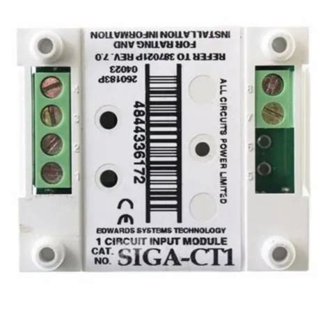 Edwards Fire Alarm - Siga Ct1 Single Input Module Manufacturer from New ...