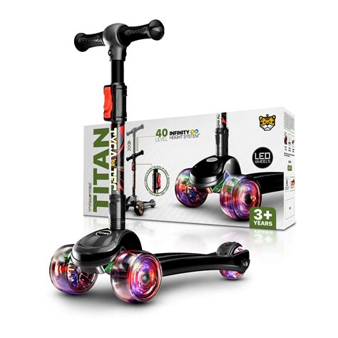 Tygatec Titan Premium 3-Wheel Scooter ( Color Black )