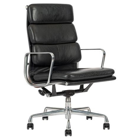 Authentic Eames Herman Miller Tall Black Leather Office Chair 2001 For ...