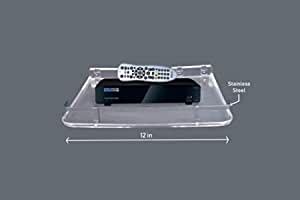 Burhani Wall Mount Setup Box Stand Clear with Rod 9x12" : Amazon.in ...