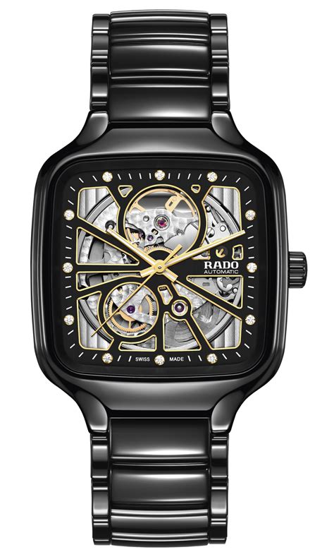 True Square Automatic Open Heart High-Tech Ceramic Watch R27086712 ...