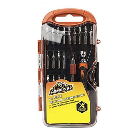 Armor All 24 Piece Precision Screwdriver Set with Case – Security ...