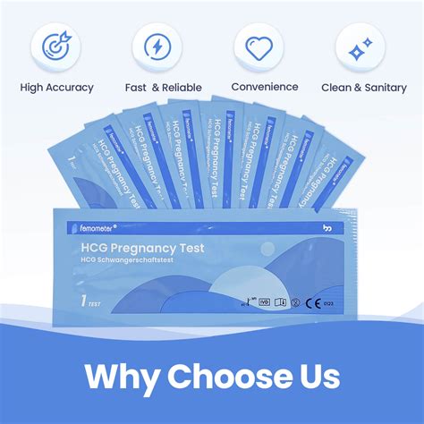 Hcg Test Strips | Early Pregnancy Test Strips 20 Counts | Femometer