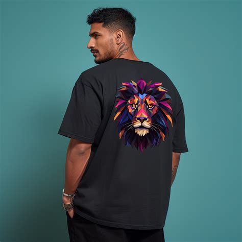 Leo Zodiac Sign Graphic Printed Oversized Tshirt For Men – Prabhubhakti