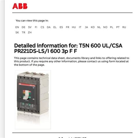 Jual Mccb Abb 600A T5L 3P / Mccb Breaker Abb 3P 600A - Jakarta Barat ...