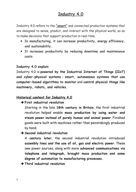 Industry 4 - AUTONMOUS - Industry 4. Industry 4 refers to the “smart ...