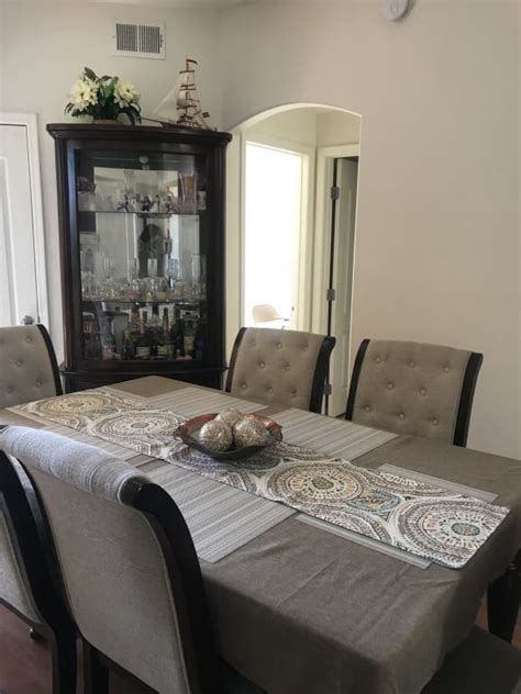 Set of 6 Sandford Ivory Woven Vinyl Placemats, 18x13