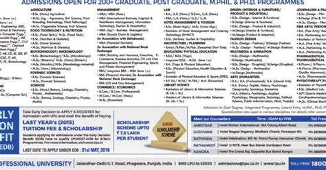 LPU Admissions Merit List 2024 Counseling Apply Online - University ...