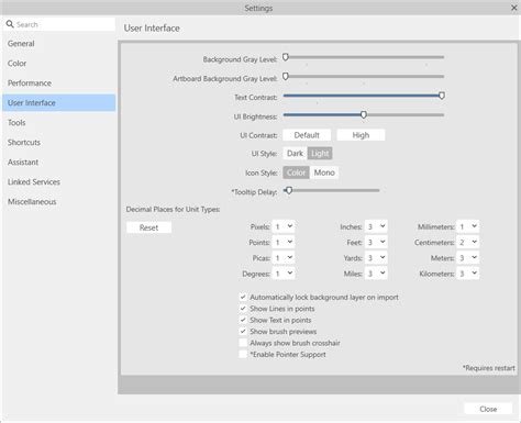 Image result for Affinity Designer PC Interface