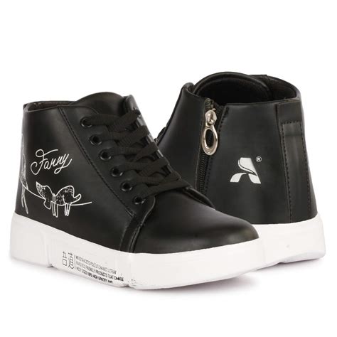 Carrito Women Casual Boots and Sneakers Shoes (Black, numeric_3 ...