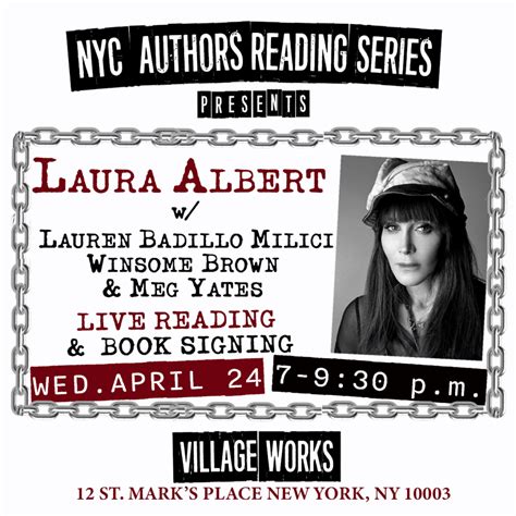 Laura's Speaking Engagements In NYC And SF! - Laura Albert