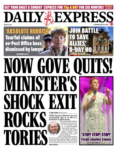 Image result for Daily Express Front Page