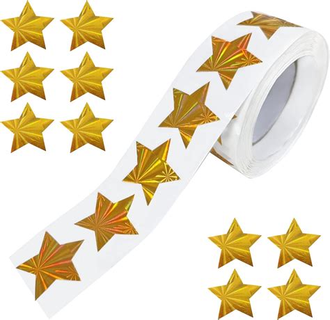 500 Pcs Gold Star Stickers 1 Inch Star Stickers Small Star Stickers ...