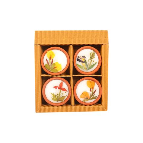 FRAGRANCE DIYA SET OF 4 ( LOTUS) – Ragaarts