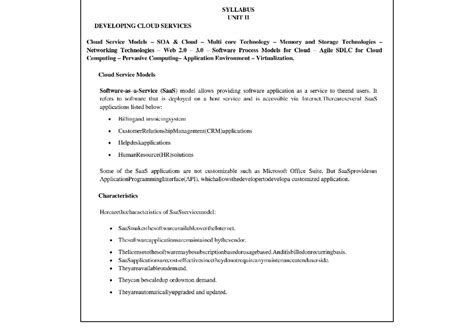 Cloud 2 - Great - SYLLABUS UNIT II DEVELOPING CLOUD SERVICES Cloud ...