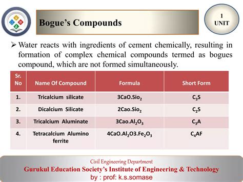 Unit 1 cement | PPTX