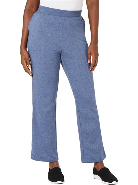 Karen Scott Sport Womens Fleece Fitness Sweatpants - Walmart.com