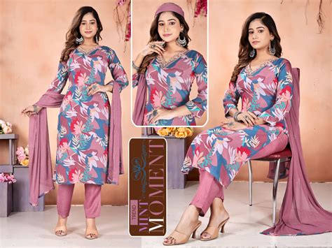 Moment Biljal Chinon Readymade Pant Style Suits – Kavya Style Plus