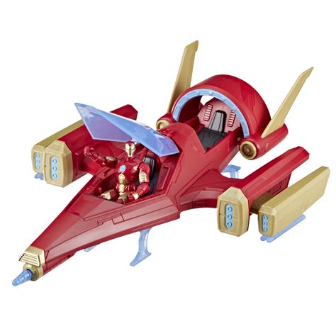 Marvel Avengers Epic Hero Series Iron Man Repulsor Blast Battle Jet, 4 ...