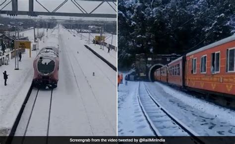 Indian Railways Shares Beautiful Views Of Snow Covered Stations ...