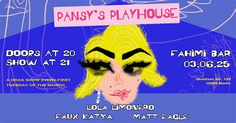 Pansys Playhouse - a drag show every first Tuesday at Fahimi Bar ...