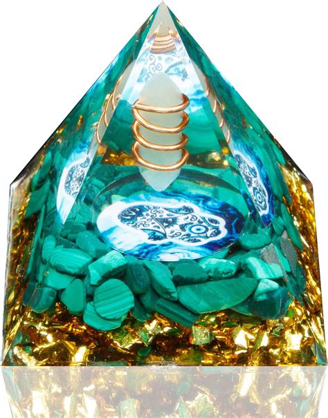 Amazon.com: Orgone Pyramid, Small Healing Crystal Pyramid Porstive ...