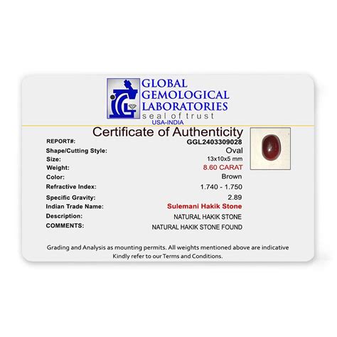 Red Yamini Hakik Gemstone - 8.60 Carat