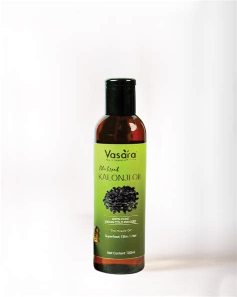 Cold Pressed Kalonji (Blackseed) Oil 100ml | Vasara Cold Pressed Oils ...