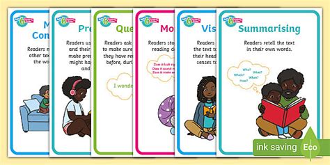 Super 6 Comprehension Strategies Activity Posters - Nigeria
