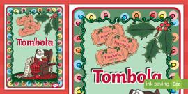 Christmas Themed Tombola Banner