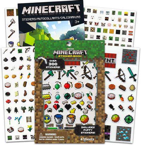 Minecraft Stickers Party Favors Set - Over 600 India | Ubuy