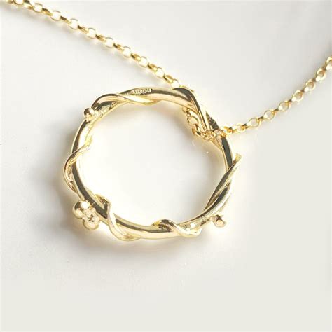 Nebula Circle Pendant | 9ct Gold | Martina Hamilton