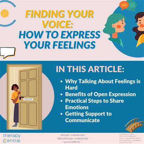 How to Express Your Feelings: 10 Practical Tips| Therapy Central